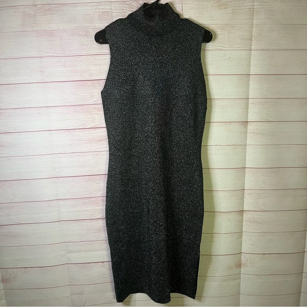 house of harlow bodycon dress 1960 | Dresses | House Of Harlow 96 Black And Silver Metallic Mock Neck Large Colour:Sienna Is the dress blue shaopatpo24 Harlow knit fluid blend of 72%